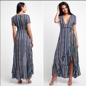 XIX Palms Wrap Maxi Dress